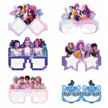 New K-POP Themed Party Supplies, Witch Hunter Party Decorative Glasses, Cartoon Witch Hunter Shaped Photo Booth Props Glasses, Great Gift For Family And Friends - Multicolor - View 5