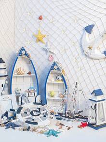 4/8/10pcs Natural Seashells, 5pcs Starfish, Mediterranean Specimen Decor, Ocean Theme Decoration, Wall Decor Series, Home Decor. All Products Are Naturally Formed, Without Artificial Processing. The Smell Is The Inherent Odor Of The Product, Which Is Unavoidable. Please Evaluate Objectively! Thank You! - Multicolor - View 8