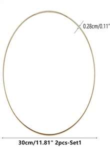 4-12 Inch Large Metal Flower Wreath Rings, Suitable For Crafting, Weaving Wreaths, Gold Circular Rings, DIY Wedding Decor, Dream Catchers - Multicolor - View 11