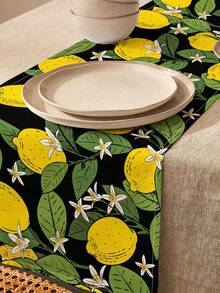 1pc Floral Pattern Table Runner/Placemat, Suitable For Holidays, Parties, Birthdays, Dinners, Kitchen & Dining Room Decor, All Season Home Textile Decoration - Multicolor - View 12