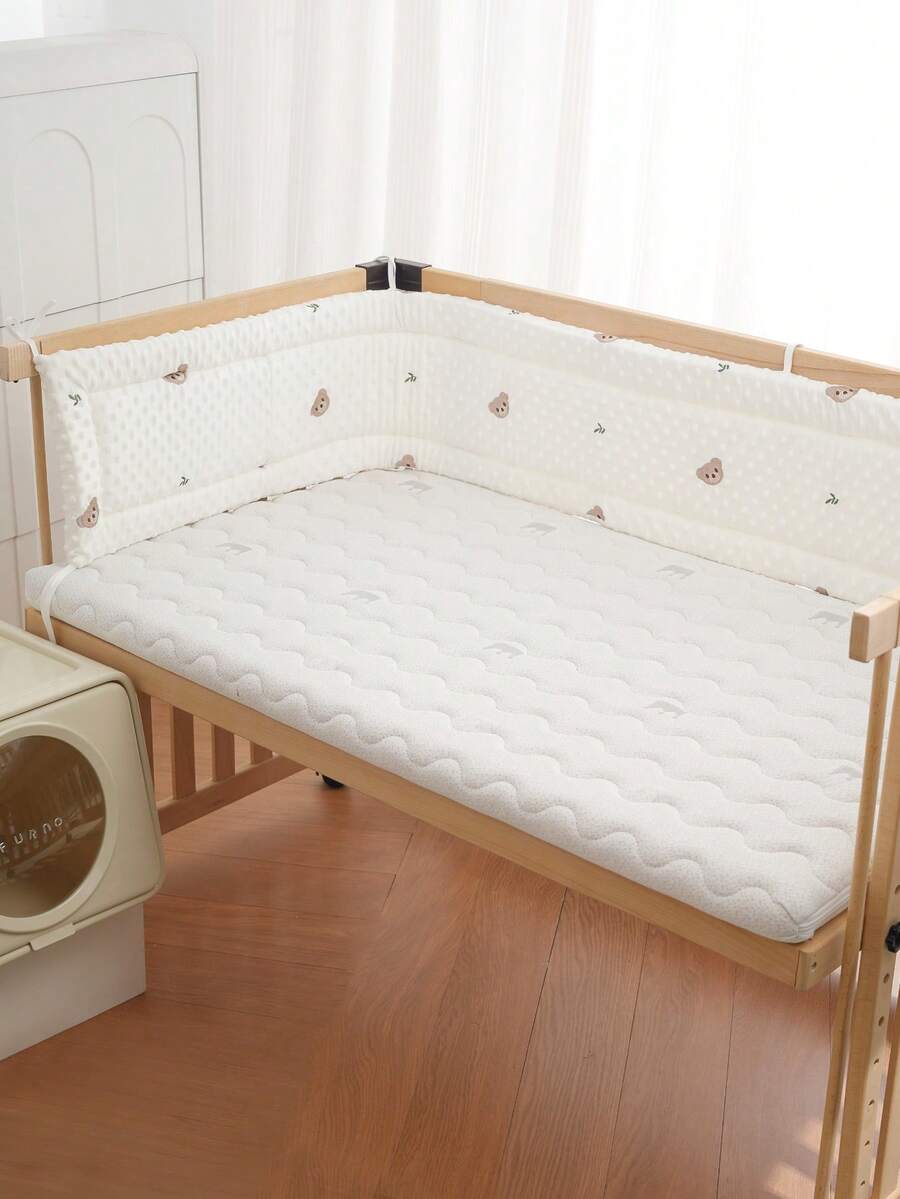 AIBOYING 1pc Collision Protection Crib Bumper, Crib Rail Guard, Infant Crib Guardrail And Bumper Fabric Cover, Collision Cushion Soft Pack One-Piece Baby Comforting Beanbag Crib Fence, Multi-Size Collision Guard, Nursery Decor, Baby Crib Accessories