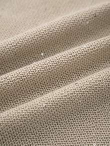 Áo tank top nữ SEREN mùa hè mới, thời trang, giản dị, đi nghỉ mát, thanh lịch, cổ điển, rộng rãi, chất liệu bóng, mỏng, áo dệt kim không tay cổ tròn dành cho nữ, áo gân, trang phục đi nghỉ hè, trang phục đi biển, lễ hội âm nhạc - Màu be - Xem 7