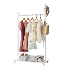 Clothes Rail - Movable Clothes Rack With Bottom Shelf, Heavy-Duty Clothing Rail For Hanging Clothes, Coats, Dresses, Clothes Rail For Bedroom, Hallway, Laundry Room - trắng - Xem 1