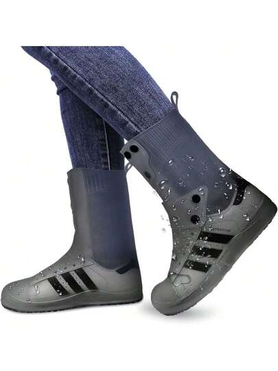 EstiloCubrezapatos Impermeable, Viaje Antideslizante Plegabl De Reutilizable, Barro Ducha De Lluvia Contramedida De Lluvia Aplicable A Hombres Y MujeresVersióN Mejorada