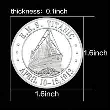 Moneda conmemorativa británica de 1912 Medalla chapada en oro y plata Moneda de desafío Colección Regalo de vacaciones - Multicolor - Ver 6