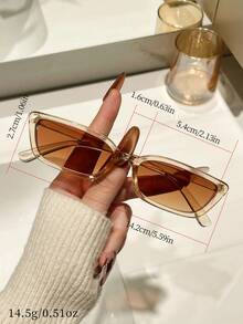 6pcs Retro Small Frame Eyeglasses Set For Women, Fashion Y2K Style, Suitable For Beach, Travel, Party, Gift, Daily Wear - Multicolor - View 6