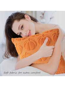 EstiloTendenciaGenéRico 2 Fundas De Almohada De OtoñO,Funda De Almohada De Calabaza De Halloween,Funda De Cojines Cuadradas-Para OtoñO, AccióN De Gracias Para Sofá Y DecoracióN Del Hogar (MarróN)Calidad PremiumVersióN Mejorada - Naranja - Ver 4