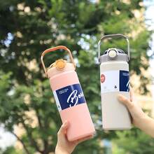 TendenciaTermo De Agua De Acero Inoxidable A Prueba De Fugas CampingCalidad premium - Rosa chicle - Ver 13