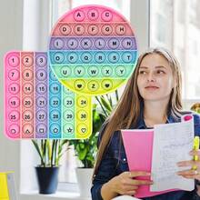 字母数字学习手指玩具，泡泡拼写游戏，ABC教学工具，益智玩具，文具，儿童礼物，返校课堂用品
