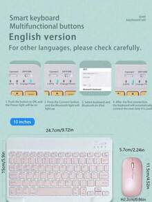 AKKHOO 鍵盤和鼠標套裝 - 藍色 - 查看 8