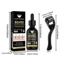 Men's Beard Care Kit,Includes Beard Growth Oil, Beard Cream, And A Comb. Suitable For Sparse Or Uneven Beard Growth, It's The Perfect Gift For Men, Boyfriends, Or Husbands. - 鬍鬚皂 + 鬍鬚梳 - 查看 5