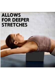 قطعتان من كتل اليوغا عالية الكثافة، خفيفة الوزن وداعمة، معدات اليوغا الأساسية للنساء، مناسبة لليوغا والرقص واللياقة البدنية والبيلاتس - متعدد الألوان - مشاهدة 3