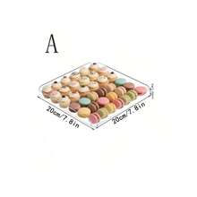 Acrylic Party Plate, Transparent Square Food Tray For Parties, Cupcake Dessert Tray, Self-Service Table Cookie Tray