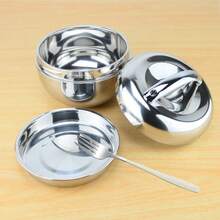 Stainless Steel Insulated Lunch Box, Apple Shaped Food Container, Provides Warm Meals For Students And Workers