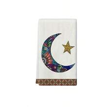 Ramadan Kitchen Towel Set (1/1/2 Pcs) - Highly Absorbent, Soft Polyester Dish Cloths Decorated With Festive Moon And Star Patterns, Minimalist And Elegant Design. Size: 40*60cm - Suitable For Cooking And Baking, Also Fit For Decorating Living Room, Kitchen, Dining Room And Holiday Parties, Can Also Be Used As Housewarming Gift. - Multicolor - View 16