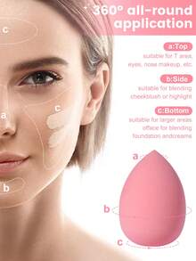 12PCS Makeup Sponges Wet And Dry Use 360° All-Round Application - Multicolor - View 6