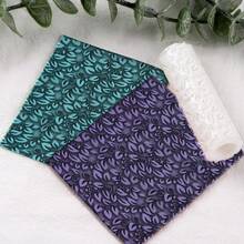 1pc Leaf Pattern Polymer Clay Texture Rolling Pin, Polymer Clay Earring Making Rolling Pin - Ideal For Creating Polymer Clay Texture Boards - White - View 4