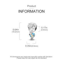 S925 Silver Plated Fashionable Charm Couple Pendant, Women's Jewelry, Suitable For Daily Wear And Gift Giving, New Women's Series, Personalized Gift. Valentine's Day, New Year, Carnival - Multicolor - View 6