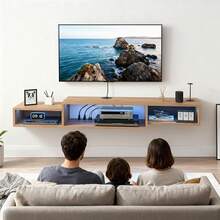 Audio-Visual Shelving - White Oak - View 8