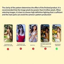 1pc Customizable Black Liquid Phone Case For Couple/Family Photo, Shock-Resistant, Compatible With IPhone 17, 16, 15, 14, 13 And 12 Pro Max Plus, 17Plus, 17Pro, 17ProMax, 17 Air, Suitable As Christmas, Halloween, Anniversary, Valentine's Day, Birthday, Wedding Gift - Black - View 6