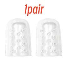 QKC 1-75pcs Silicone Toe Protector, Anti-Friction Toe Cap, Thin Silicone Toe Sleeve, Ankle Protection, Finger Protection - Transparent - View 12