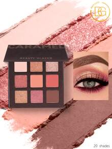 beauty glazed 9-Color Eyeshadow Palette, High Pigmentation, Matte, Shimmer, Natural Smokey, Glitter, Cream & Powder Textures, Waterproof Makeup Palette - #Q - View 1