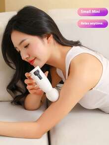 专业肌肉按摩枪，肌肉放松按摩器，颈部及肌肉按摩枪，便携式迷你电动按摩枪，USB充电，4档速度调节，腿部及腰部按摩，超轻外壳可轻松放入任何包袋中 - 彩色 - 查看 2