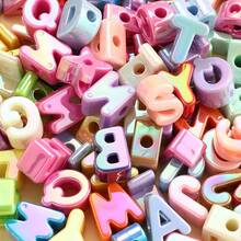 20颗16-23毫米随机混色字母珠，适用于DIY手工艺品，如手机挂绳、钥匙扣、车挂链和其他珠宝制作，装饰珠子 - 彩色 - 查看 2