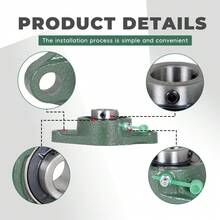 4Pcs UCFL204-12 Pillow Block Bearing 3/4 Inch Bore Pillow Block Bearings Bearing Steel 2 Bolt Self Alignment - Green - View 7