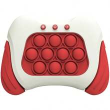 Sensory Stress Relief Finger Push Toy - An Interactive Sensory Toy With A Quick Button Operation Mechanism, Made Of ABS Material, A Handheld Stress Relief Game Console, Featuring Glowing Bubbles And Red/Specific Patterns. An Entertaining Gift For Birthday Parties. - 1PCS-rED - 查看 6