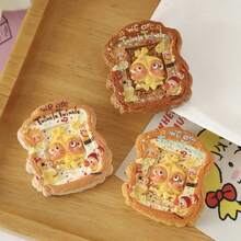 Star Toast Bread Food Toy Cartoon DIY Accessories, Cream Resin Small Parts For Hollow Out Clogs, Gift, Holiday Gift, Birthday Gift, Perfect Gift - Multicolor - View 4