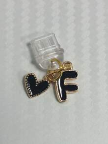 26pcs Heart-Shaped Alphabet Letter Dust Plug Decoration, Dust-Proof Phone Charging Port Cover, Gift For Friends, Christmas Gift