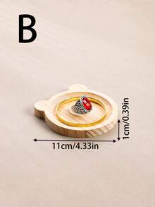 1 Khay trưng bày trang sức bằng gỗ, Giá đỡ trang sức thiết kế tối giản, Giá trưng bày vòng tay hạt cườm, Giá trưng bày nhẫn và lắc tay, Công cụ chụp ảnh đa chức năng, Trang trí bàn làm việc cao cấp - Màu gỗ - Xem 9