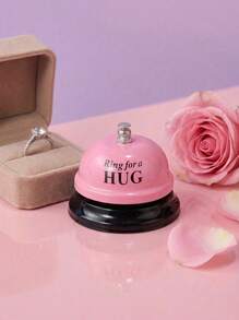 Joivida 1 件清脆声音鲜艳黄色娇小粉色高端卡其色 3 英寸直径金属桌面铃铛，防锈教室铃铛，适用于餐厅、咖啡馆、酒店、办公室、学校、酒吧 - 彩色 - 查看 2