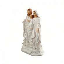 Jesus Figurines Resin Creative Holy Family Christian Religious Decor For Desktop Home Holiday And More - White - View 5