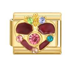 1pc DIY Modular Bracelet With Charms, Includes Cherry, Heart, Star, Butterfly Flower Elements, Suitable As Party Gift For Friends/Couples, Suitable For Christmas, New Year, Halloween, Valentine's Day - M292852 M292853 - View 21