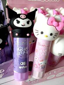 Sanrio 1pc Hello Kitty, My Melody, Kuromi Glue Stick/Glue, Stationery Supplies, Back To School Essential (Some Accessories Shipped Randomly)