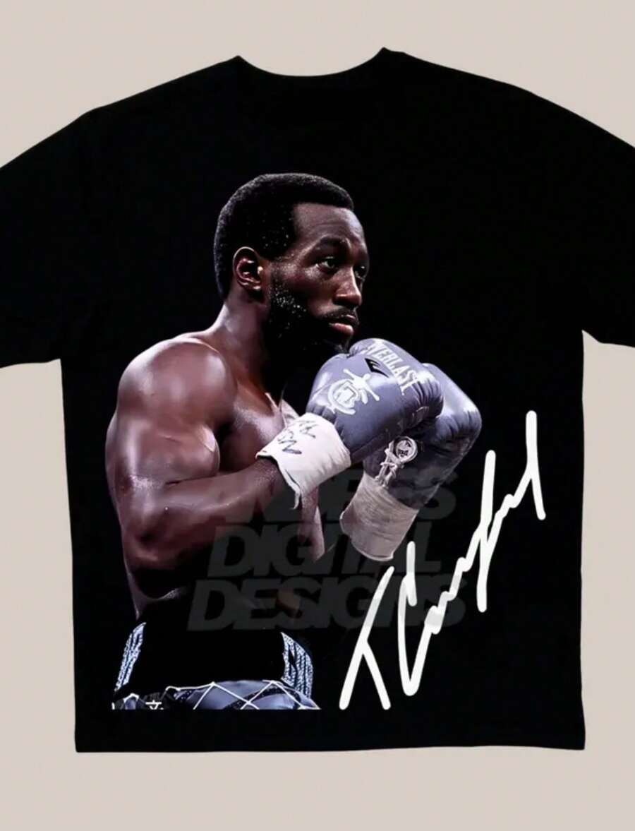 Terrence Bud Crawford Autograph Shirt Design PNG _Digital Download_ - màu đen - Xem 1