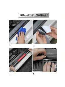 4pcs Car Door Sill Leather Protector Decorative Strips For Octavia - 4PCS - View 6