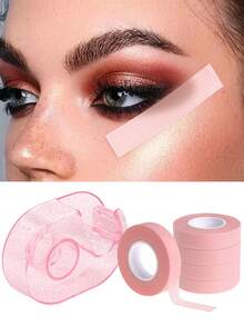 1 Roll Eye Makeup Tool Kit, Includes Eyeshadow Stickers, Breathable Eyeliner Pen, Eyelash Extension Paper Stickers, Invisible Face Makeup Tape, Instant Face Practice Makeup Tape, Face Lifting Plastic Tape, Eyeshadow Tape, Eyeliner Pen Tape (1.25cm*4.5m), Makeup Tools, Eyelash Tools, Face Lifting Tools - Multicolor - View 2