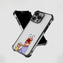 Estuche para teléfono con personaje de dibujos animados de pez sorprendido Compatible con estuches para teléfonos   17  16 Pro Max  15 Pro Max  13 y  12 Hecho de material de TPU que brinda protección contra golpes y caídas Un gran regalo para familiares, amigos, seres queridos, novios / novias y para Navidad - Negro - Ver 6