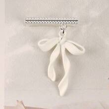 1pc Metal Women Tassel Bowknot Watch Band Charm Decorative Ring,Cute Bow Silicone Strap Accessories,Compatible With Apple Watch Band 38mm 40mm 41mm 42mm 44mm 45mm 46mm 49mm - one-size - View 8