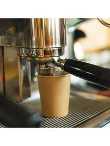 YQQ Kraft Paper Cups, 100-Count Pack 8-Ounce Hot Beverage Compostable Paper Cups Suitable For Coffee, Water, And Other Beverages - Multicolor - View 4