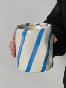 Cabin Kangaroo 1 hộp đựng bút bằng gốm kẻ sọc nhiều màu | Hộp đựng đồ dùng văn phòng để bàn | Trang trí nhà cửa dễ thương | Đồ dùng học tập | Hộp đựng cọ trang điểm | Trang trí phòng theo phong cách tối giản hiện đại | Hộp đựng đồ dùng văn phòng nhiều màu sắc, trang trí phòng trang điểm - Nhiều màu - Xem 14