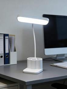 LED Desk Lamp With Flexible Gooseneck, 3-Level Dimming, 360° Rotatable Neck, Eye-Care Lamp For Study, Office And Reading - Multicolor - View 9