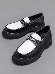 Giày da khắc họa tiết kiểu Anh, giày công sở nam, giày mũi nhọn buộc dây nam, giày Derby, giày cưới cho cặp đôi mới cưới, giày cổ thấp - màu đen - Xem 8