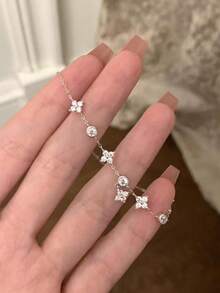 rundraw 1pc High Quality Fashionable Double-Layer Heart-Shaped Anklet, Made Of Waterproof Steel, Non-Fading, Suitable For Daily Wear, Parties, Gatherings And Beach