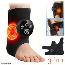 FollowBreak 1pc Electric Foot Massager, 3 Massage Modes & 4 Heating Levels, 1800mAh Large Capacity Battery, 15-Minute Auto Shut Off, Suitable For Calf, Foot, Ankle, Arm And Elbow, Ideal Gift For Christmas, Valentine's Day, Mother's Day, Father's Day, Friends, Partners And Elders - Multicolor - View 7