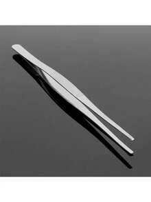 12 Inch 30cm Silver Stainless Steel Long Food Tongs Straight Tweezers Kitchen Tool - Default - View 3
