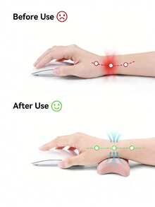 1pc 3D Wing Shaped Wrist Rest Pad, Movable Silicone Anti-Slip Wrist Support - Multicolor - View 5